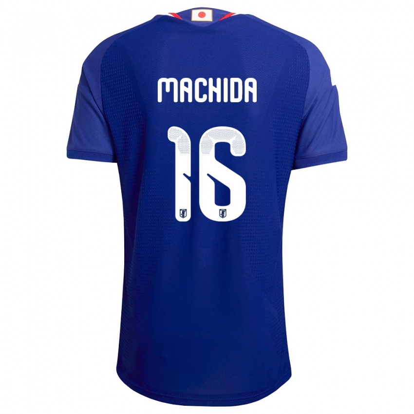 ילדים יַפָּן קוקי מצ'ידה #16 כחול לבן אדום ג'רזי ביתית 26-28 חולצה קצרה