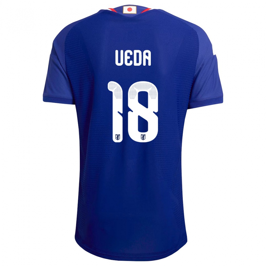 ילדים יַפָּן איאסה אוודה #18 כחול לבן אדום ג'רזי ביתית 26-28 חולצה קצרה