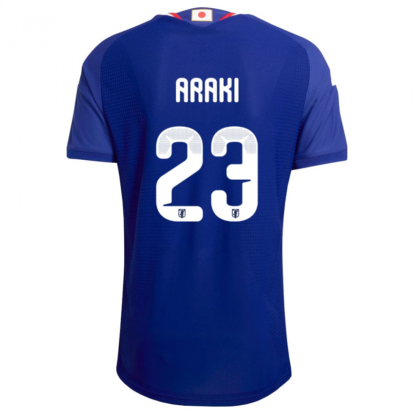 ילדים יַפָּן רואי אראקי #23 כחול לבן אדום ג'רזי ביתית 26-28 חולצה קצרה