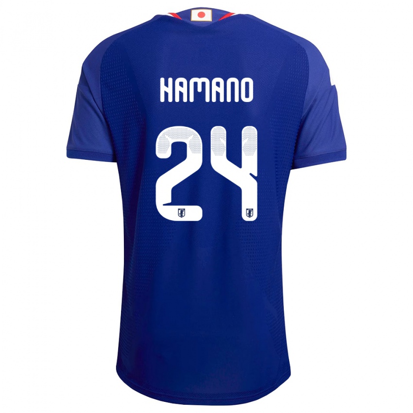 ילדים יַפָּן מייקה האמאנו #24 כחול לבן אדום ג'רזי ביתית 26-28 חולצה קצרה