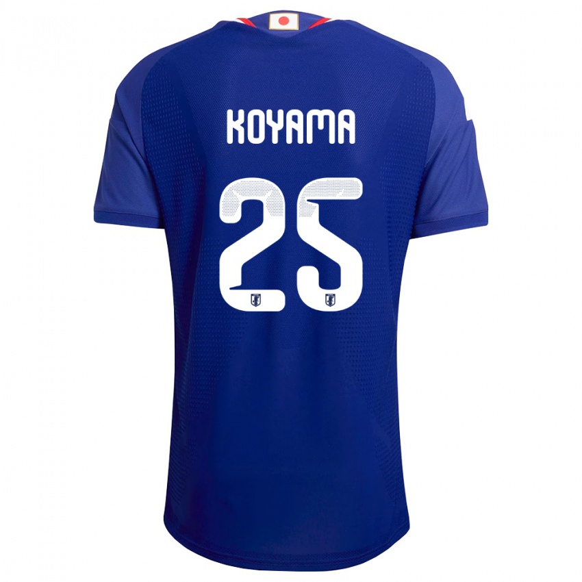 ילדים יַפָּן שן רק אויאמה #25 כחול לבן אדום ג'רזי ביתית 26-28 חולצה קצרה