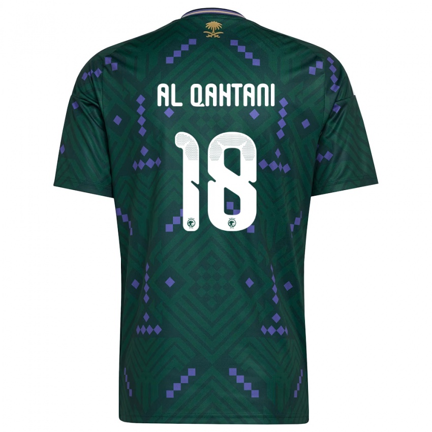 ילדים ערב הסעודית מוחמד אל-קתני #18 ירוק סגול לבן ג'רזי ביתית 26-28 חולצה קצרה