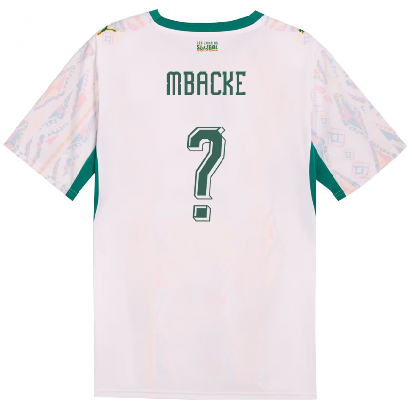 ילדים סנגל ממאדו פאל #0 לבן ירוק צהוב ג'רזי ביתית 26-28 חולצה קצרה