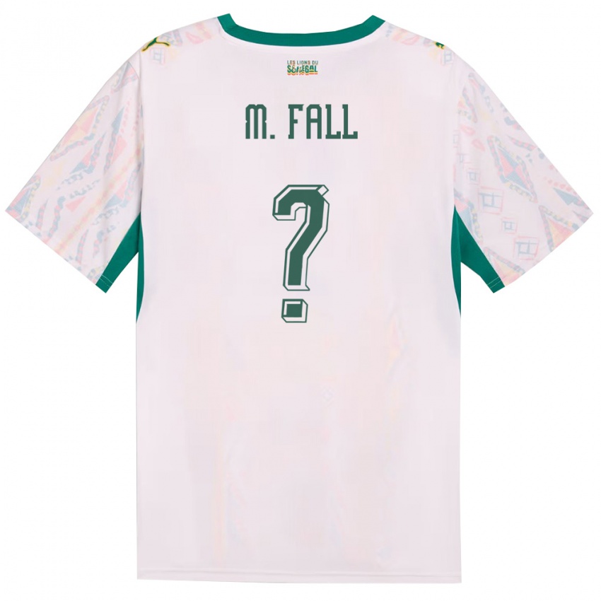 ילדים סנגל ממאדו פאל #0 לבן ירוק צהוב ג'רזי ביתית 26-28 חולצה קצרה