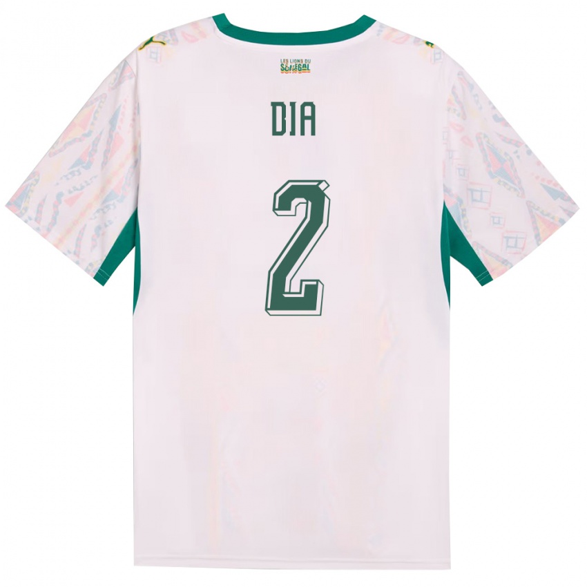 ילדים סנגל Taly Dia #2 לבן ירוק צהוב ג'רזי ביתית 26-28 חולצה קצרה