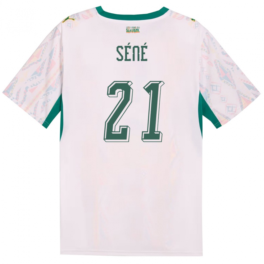 ילדים סנגל טנינג סנה #21 לבן ירוק צהוב ג'רזי ביתית 26-28 חולצה קצרה