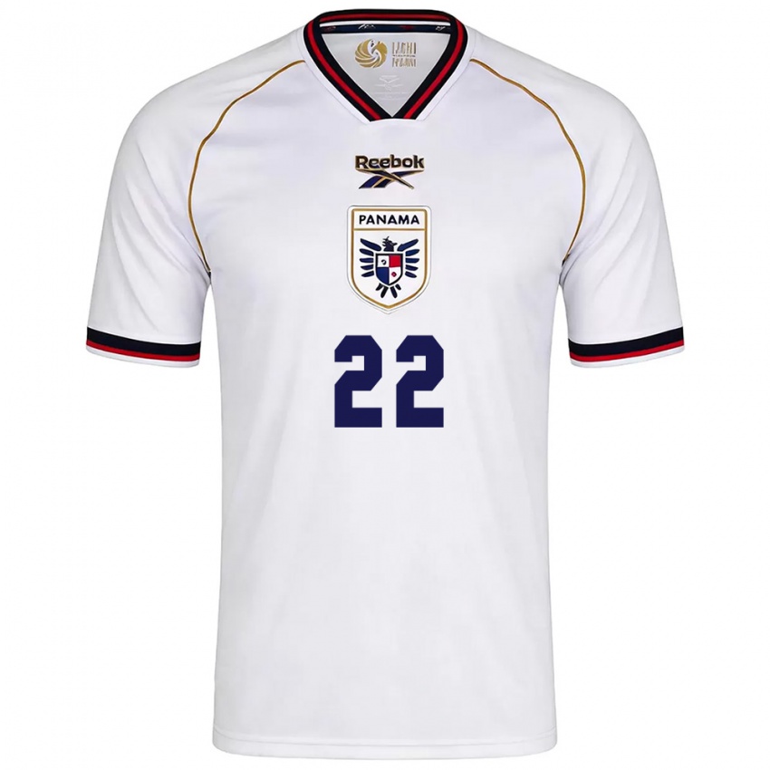ילדים פנמה Antony Herbert #22 לבן אדום הרחק ג'רזי 26-28 חולצה קצרה ילדים פנמה Antony Herbert #22 לבן אדום הרחק ג'רזי 26-28 חולצה קצרה