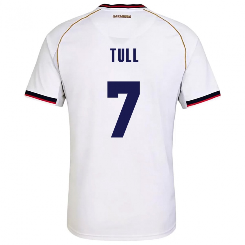 ילדים פנמה Alexander Tull #7 לבן אדום הרחק ג'רזי 26-28 חולצה קצרה