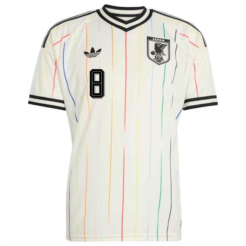 ילדים יַפָּן גנקי האראגוצ'י #8 לבן שחור הרחק ג'רזי 26-28 חולצה קצרה