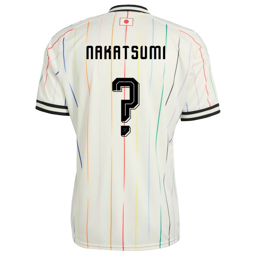 ילדים יַפָּן Naru Nakatsumi #0 לבן שחור הרחק ג'רזי 26-28 חולצה קצרה