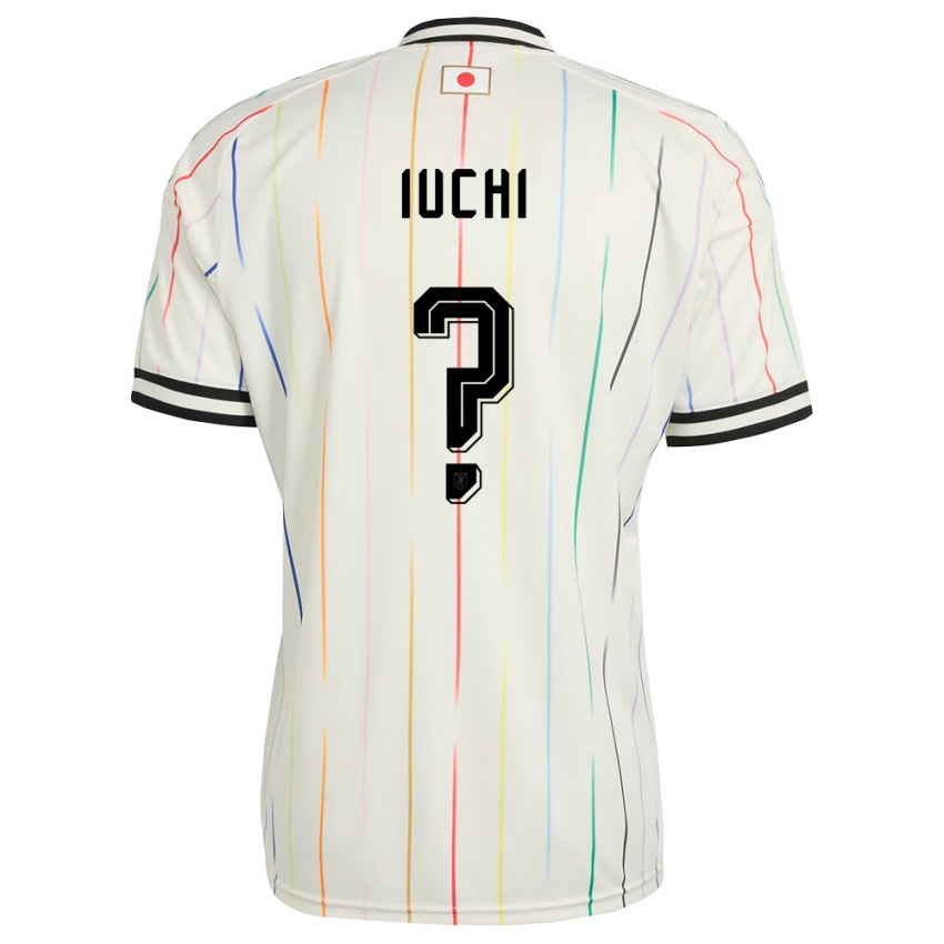 ילדים יַפָּן Ryotaro Iuchi #0 לבן שחור הרחק ג'רזי 26-28 חולצה קצרה