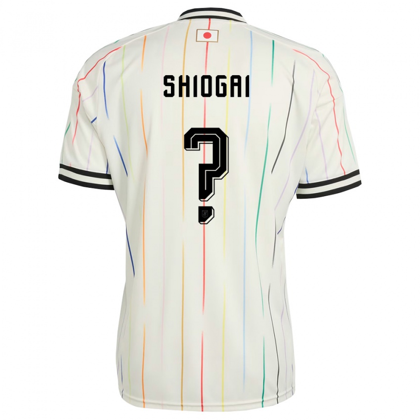 ילדים יַפָּן Kento Shiogai #0 לבן שחור הרחק ג'רזי 26-28 חולצה קצרה