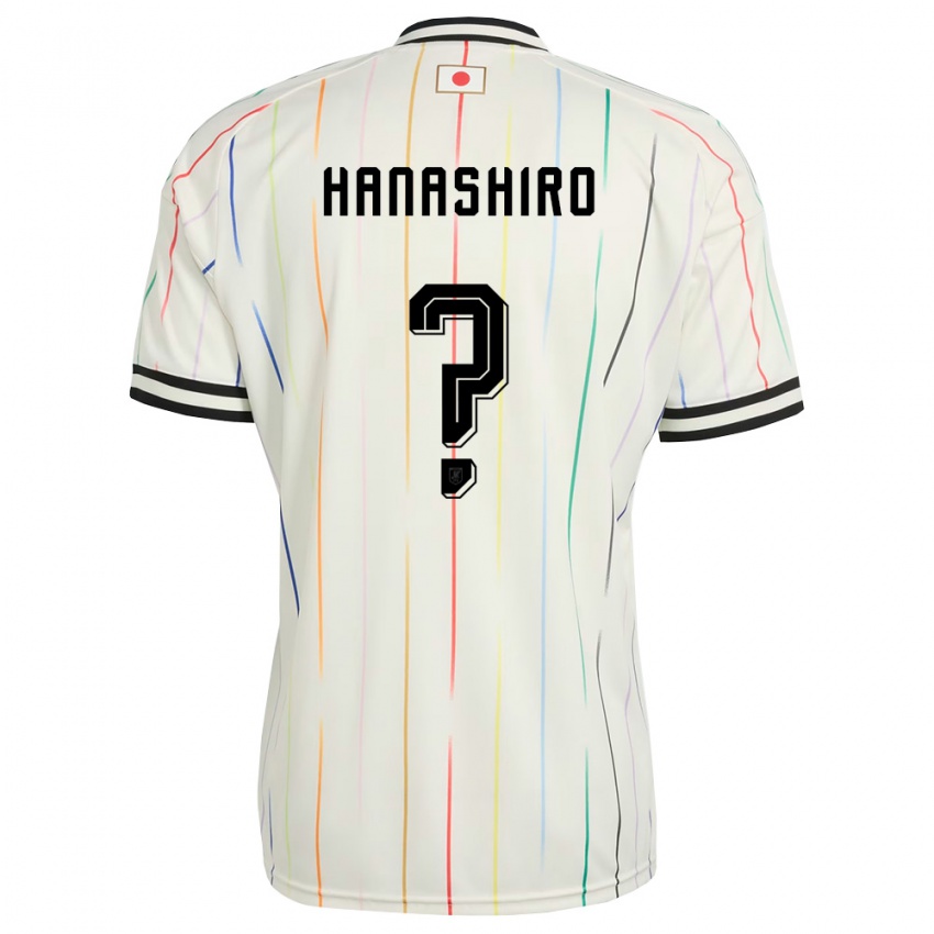 ילדים יַפָּן רינטו האנאשירו #0 לבן שחור הרחק ג'רזי 26-28 חולצה קצרה