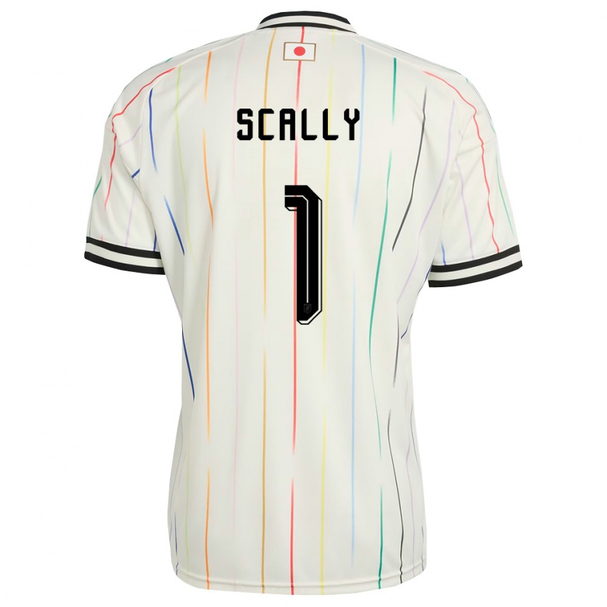 ילדים יַפָּן איתן סקאלי #1 לבן שחור הרחק ג'רזי 26-28 חולצה קצרה