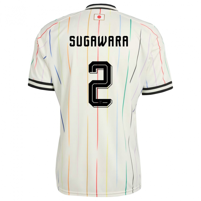 ילדים יַפָּן יוקינארי סוגאווארה #2 לבן שחור הרחק ג'רזי 26-28 חולצה קצרה