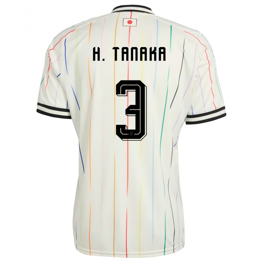 ילדים יַפָּן האיאטו טנאקה #3 לבן שחור הרחק ג'רזי 26-28 חולצה קצרה