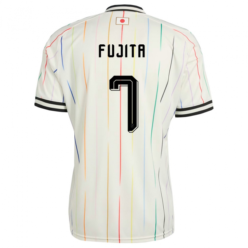 ילדים יַפָּן ג׳ואל צ׳ימה פוג׳יטה #7 לבן שחור הרחק ג'רזי 26-28 חולצה קצרה