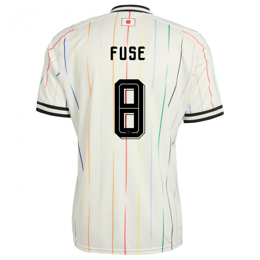 ילדים יַפָּן Katsuma Fuse #8 לבן שחור הרחק ג'רזי 26-28 חולצה קצרה