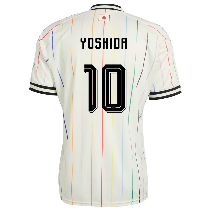 ילדים יַפָּן מינטו יושידה #10 לבן שחור הרחק ג'רזי 26-28 חולצה קצרה