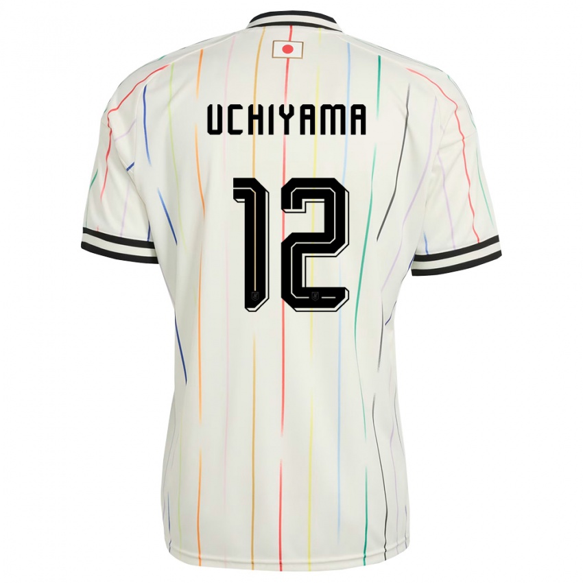 ילדים יַפָּן שוטה אוצ׳יאמה #12 לבן שחור הרחק ג'רזי 26-28 חולצה קצרה