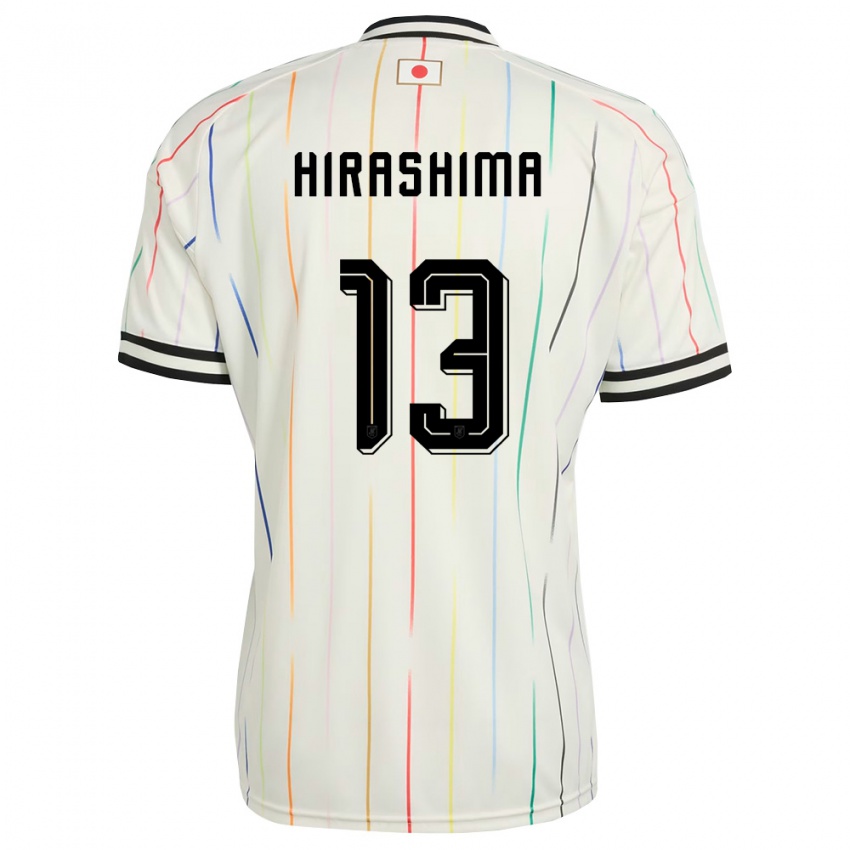 ילדים יַפָּן Daigo Hirashima #13 לבן שחור הרחק ג'רזי 26-28 חולצה קצרה