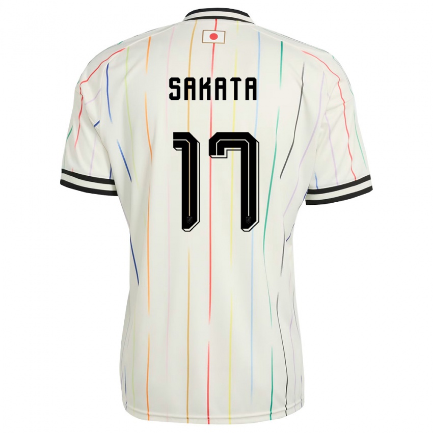 ילדים יַפָּן שכבת סקאטה #17 לבן שחור הרחק ג'רזי 26-28 חולצה קצרה