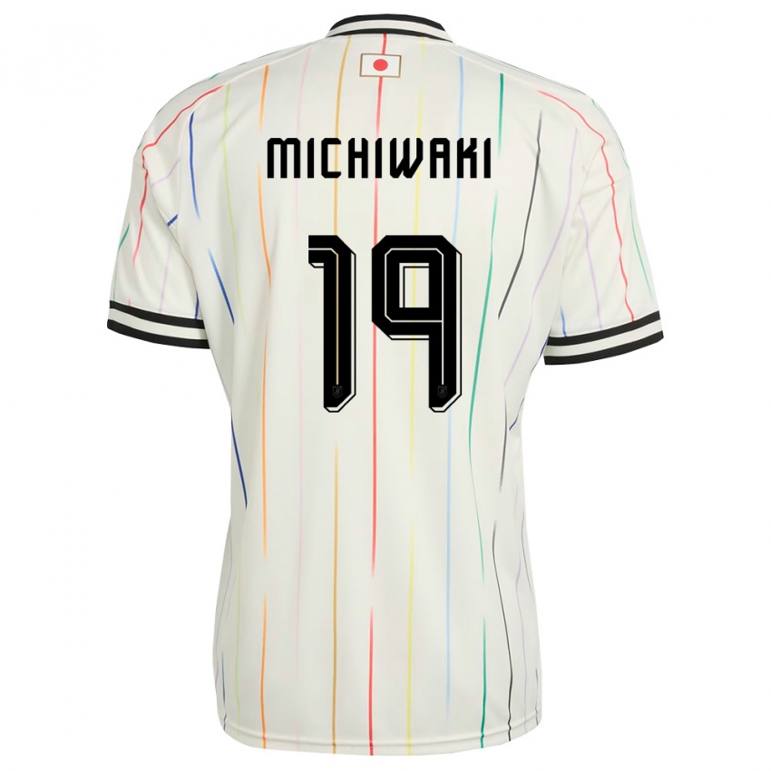 ילדים יַפָּן יוטאקה מיצ'יוואקי #19 לבן שחור הרחק ג'רזי 26-28 חולצה קצרה