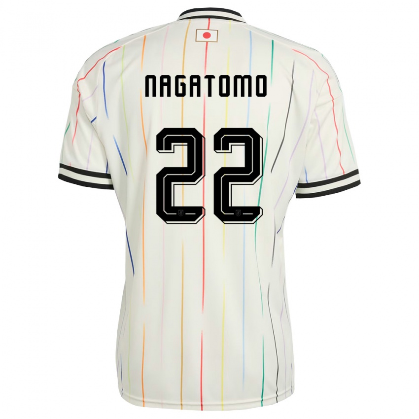 ילדים יַפָּן יוטו נגאטומו #22 לבן שחור הרחק ג'רזי 26-28 חולצה קצרה