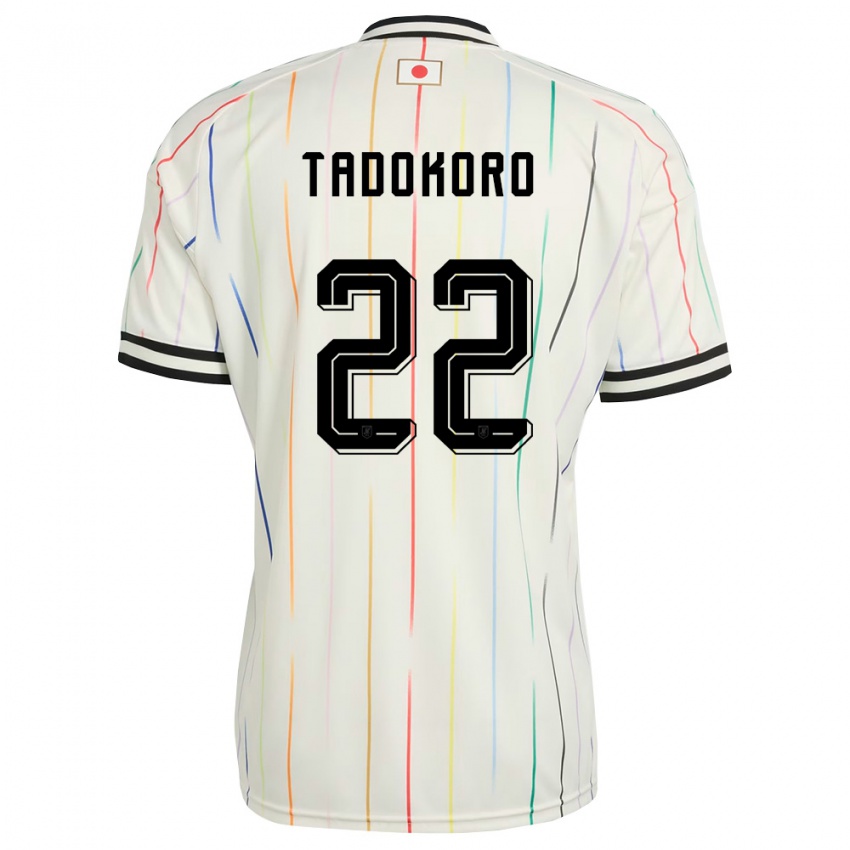 ילדים יַפָּן Rio Tadokoro #22 לבן שחור הרחק ג'רזי 26-28 חולצה קצרה