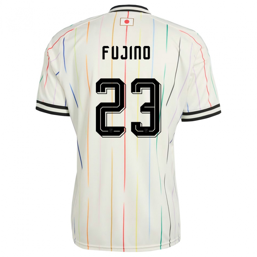 ילדים יַפָּן פוג'ינו אובה #23 לבן שחור הרחק ג'רזי 26-28 חולצה קצרה