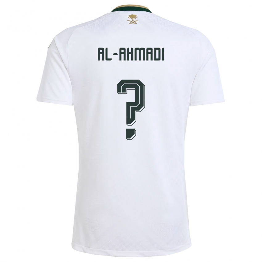 ילדים ערב הסעודית Ammar Al-Ahmadi #0 לבן ירוק זהב הרחק ג'רזי 26-28 חולצה קצרה