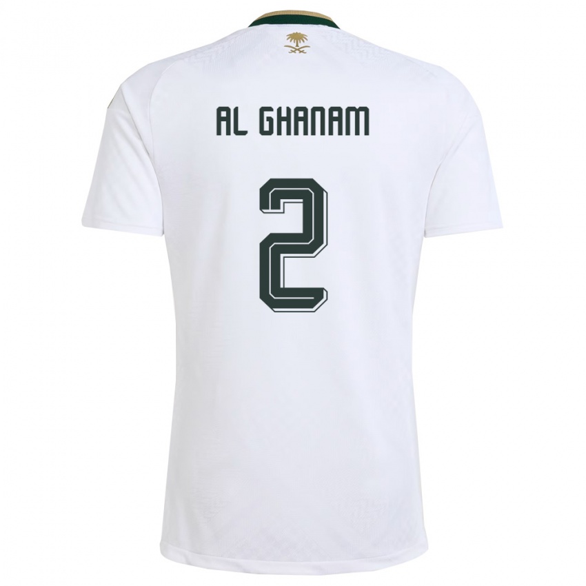 ילדים ערב הסעודית סולטן אלגנאם #2 לבן ירוק זהב הרחק ג'רזי 26-28 חולצה קצרה