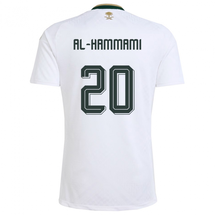 ילדים ערב הסעודית Hammam Al-Hammami #20 לבן ירוק זהב הרחק ג'רזי 26-28 חולצה קצרה