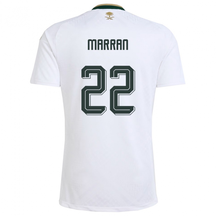 ילדים ערב הסעודית מוחמד מאראן #22 לבן ירוק זהב הרחק ג'רזי 26-28 חולצה קצרה