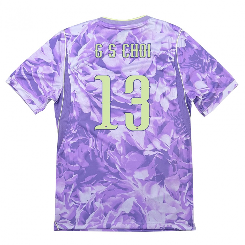 ילדים דרום קוריאה Seung-Gu Choi #13 סגול ירוק הרחק ג'רזי 26-28 חולצה קצרה