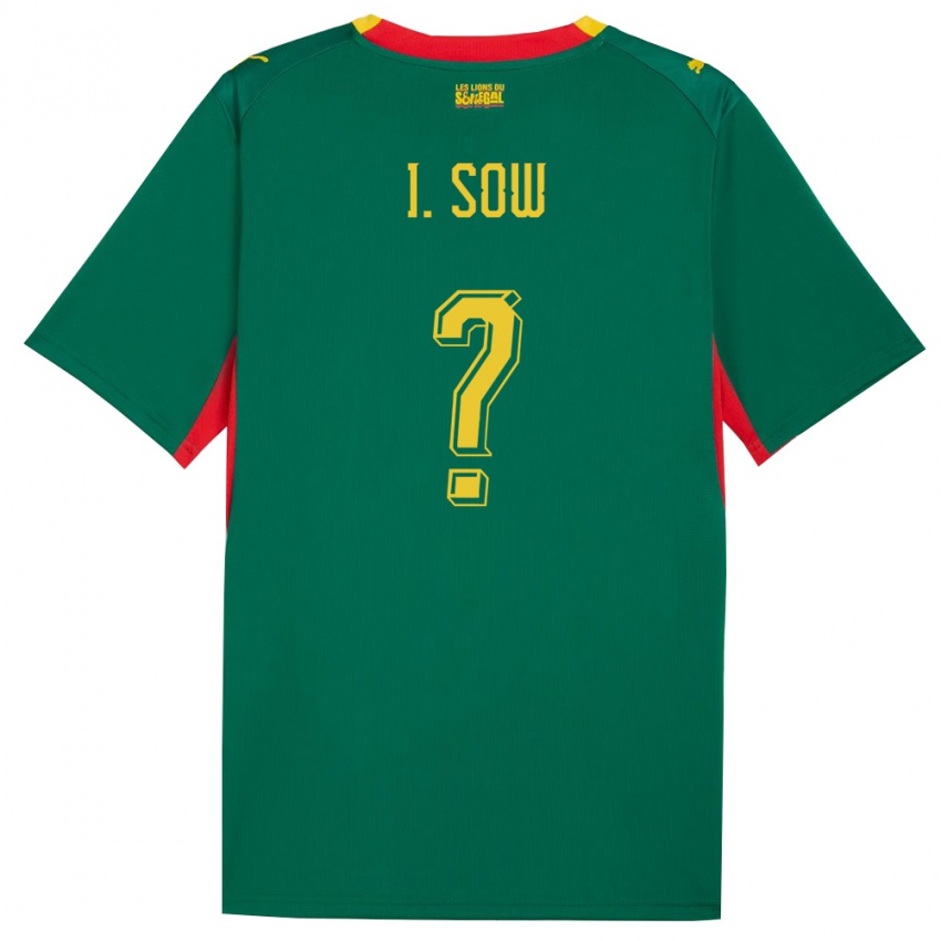 ילדים סנגל איברהימה סו #0 ירוק צהוב אדום הרחק ג'רזי 26-28 חולצה קצרה