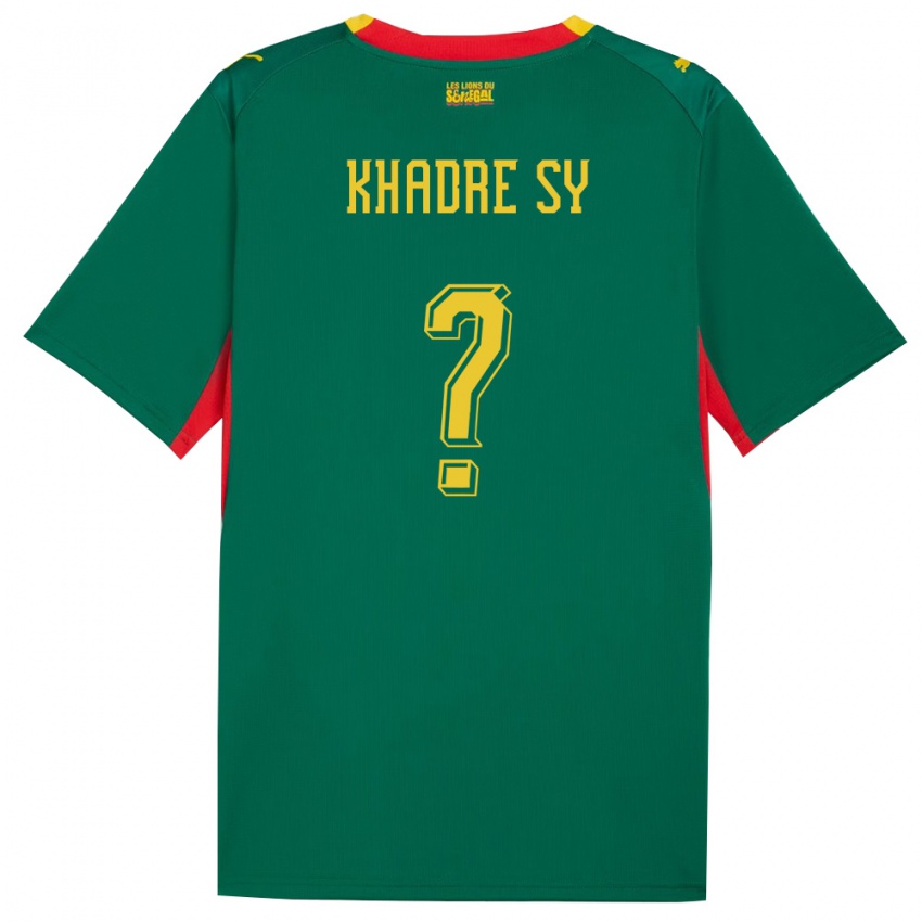 ילדים סנגל אבדו חאדרה סיי #0 ירוק צהוב אדום הרחק ג'רזי 26-28 חולצה קצרה