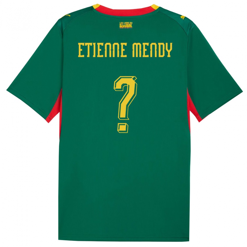 ילדים סנגל אטיין מנדי #0 ירוק צהוב אדום הרחק ג'רזי 26-28 חולצה קצרה