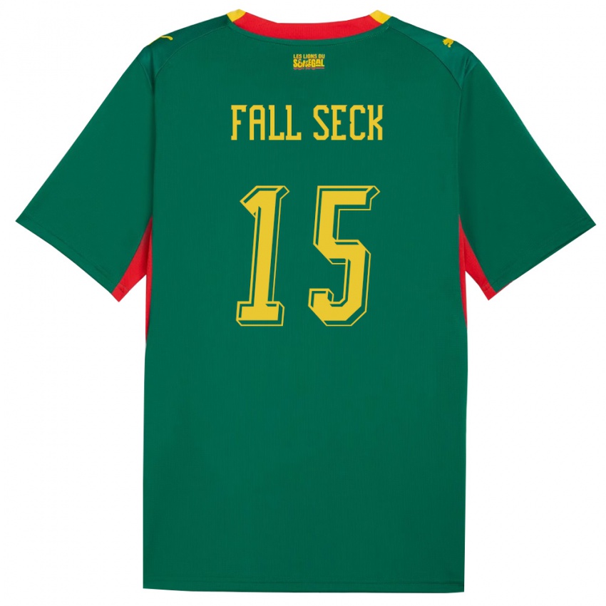 ילדים סנגל אוסיינו פאל סק #15 ירוק צהוב אדום הרחק ג'רזי 26-28 חולצה קצרה