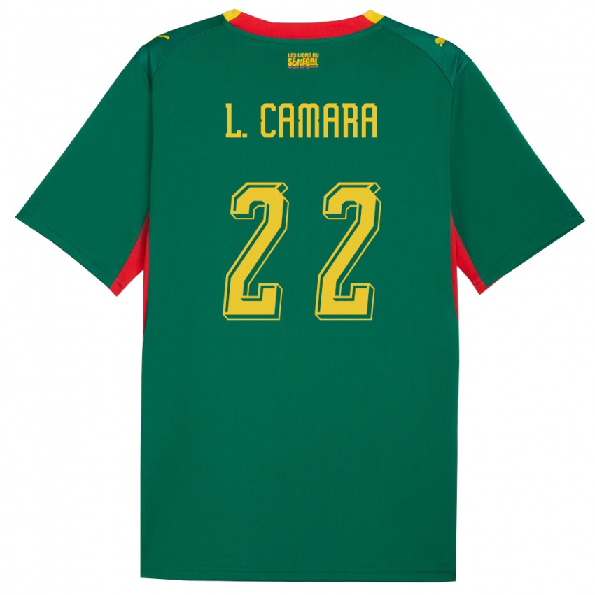 ילדים סנגל ממאדו למין קמארה #22 ירוק צהוב אדום הרחק ג'רזי 26-28 חולצה קצרה