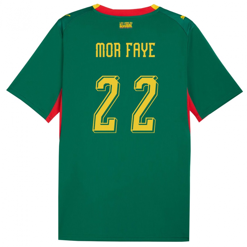 ילדים סנגל מיים מור פיי #22 ירוק צהוב אדום הרחק ג'רזי 26-28 חולצה קצרה