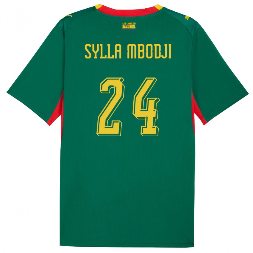 ילדים סנגל קומבה סילה אמבודג׳י #24 ירוק צהוב אדום הרחק ג'רזי 26-28 חולצה קצרה