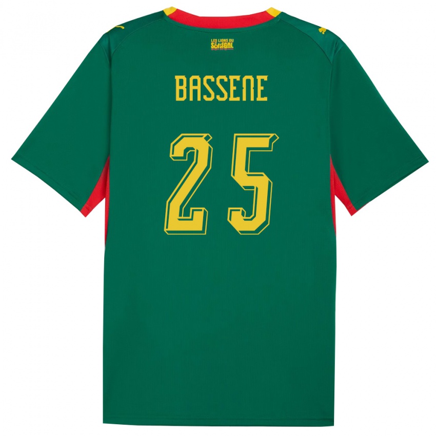 ילדים סנגל פסקלין באסן #25 ירוק צהוב אדום הרחק ג'רזי 26-28 חולצה קצרה