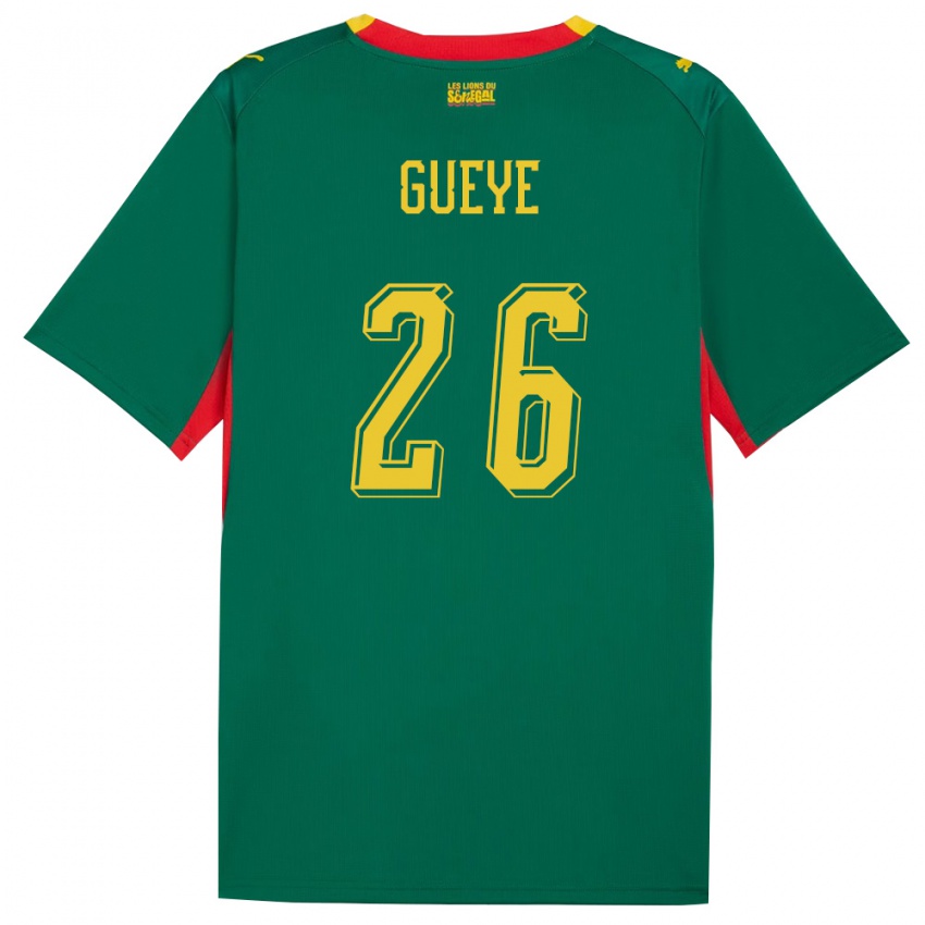 ילדים סנגל פפה גייה #26 ירוק צהוב אדום הרחק ג'רזי 26-28 חולצה קצרה