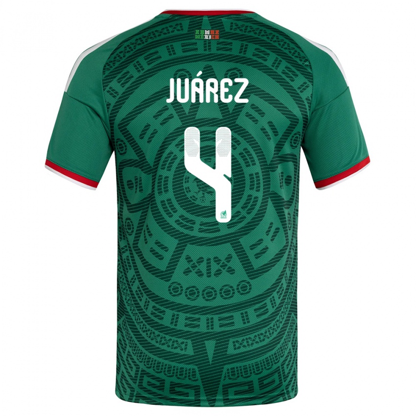 גברים מקסיקו רמון חוארס #4 ירוק לבן אדום ג'רזי ביתית 26-28 חולצה קצרה