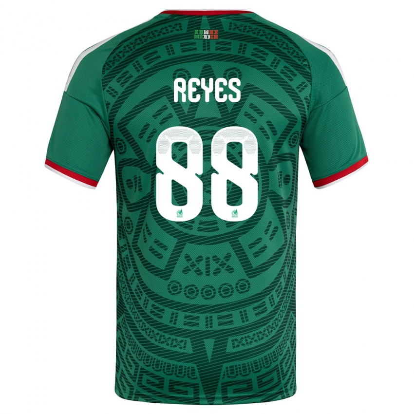גברים מקסיקו מריכרמן רייס #88 ירוק לבן אדום ג'רזי ביתית 26-28 חולצה קצרה
