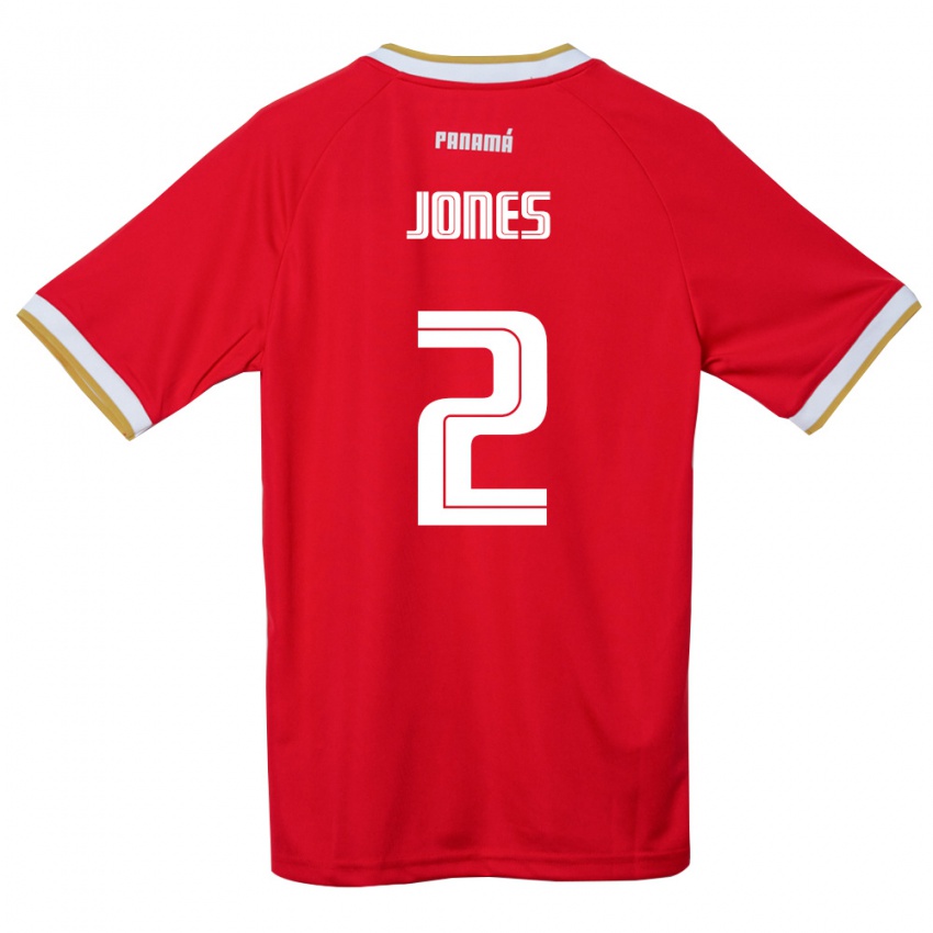 גברים פנמה Joseph Jones #2 אדום חום לבן ג'רזי ביתית 26-28 חולצה קצרה