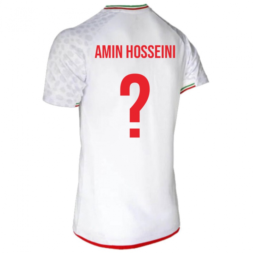 גברים איראן Mohammad Amin Hosseini #0 לבן אדום ג'רזי ביתית 26-28 חולצה קצרה