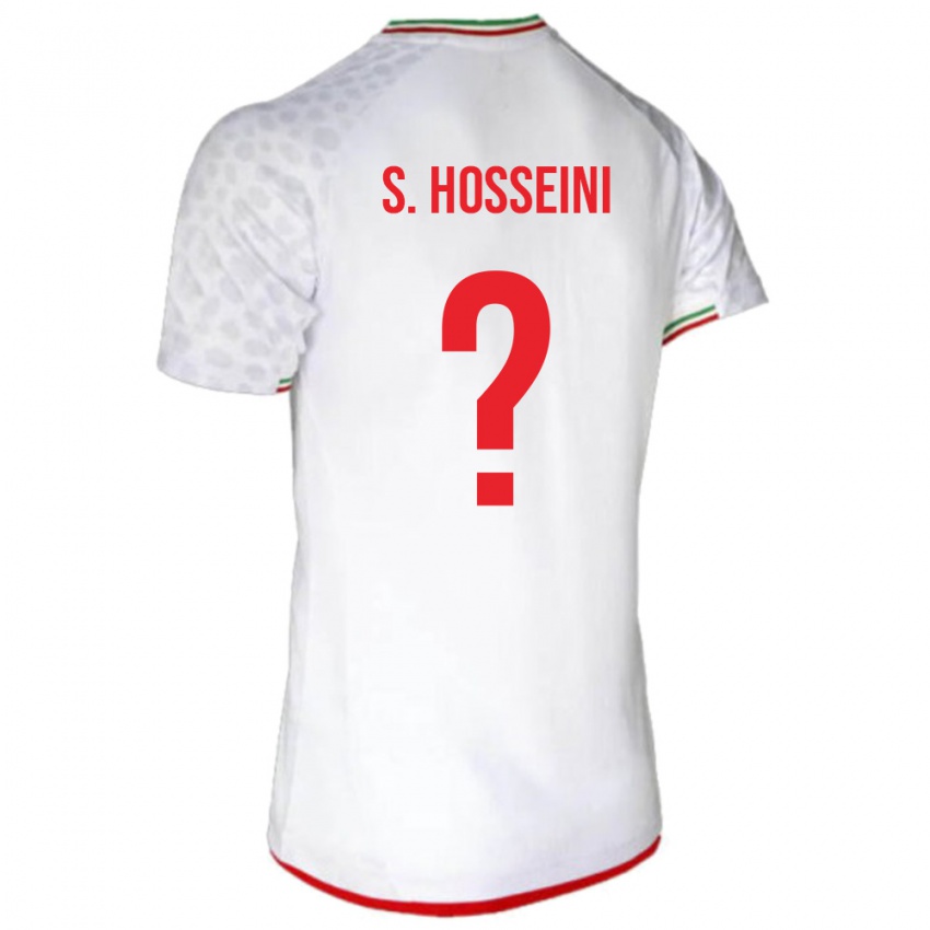 גברים איראן Seyed Mohammadjavad Hosseini #0 לבן אדום ג'רזי ביתית 26-28 חולצה קצרה