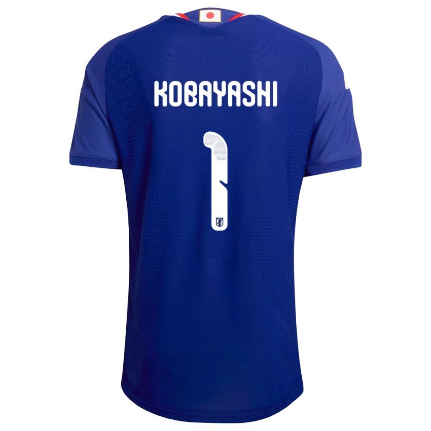 גברים יַפָּן Masataka Kobayashi #1 כחול לבן אדום ג'רזי ביתית 26-28 חולצה קצרה